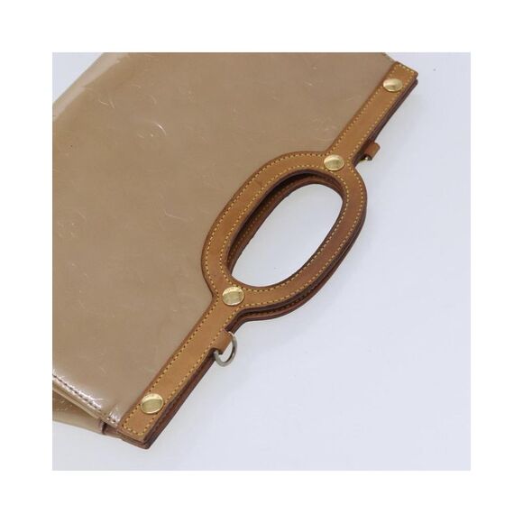 Pre Loved Louis Vuitton Monogram Vernis Pochette Handbag Women Camel - Picture 6 of 8